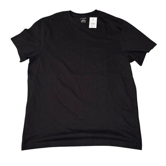 NWT J.Crew Factory Black Cotton Crewneck T-Shirt Men’s M Classic Fit - Picture 4 of 7